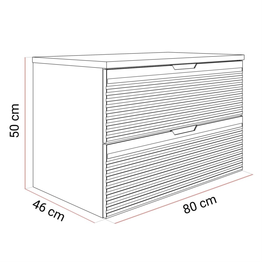 Badezimmer Set ARTEMIS II 80