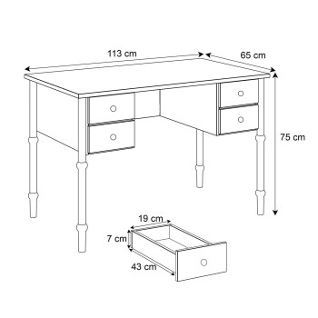 BABUSHKA Kinderschreibtisch