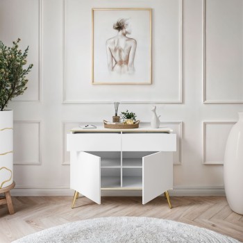 Zweitürige Kommode OXFORD KSZ107 mit Schubladen