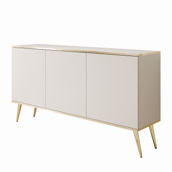 Dreitürige Kommode auf goldenen Beinen OXFORD K160