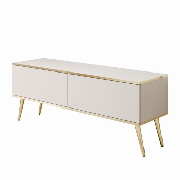TV-Schrank OXFORD III 135 cm auf goldenen Beinen
