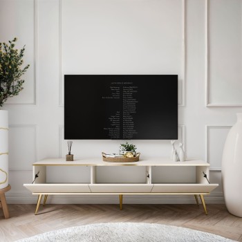 TV-Schrank OXFORD III 175 cm auf goldenen Beinen