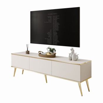 TV-Schrank OXFORD III 175 cm auf goldenen Beinen