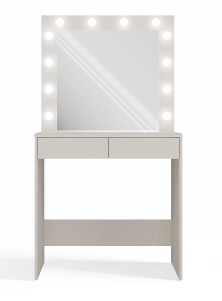 Schminktisch CASSIE mit Spiegel und LED-Beleuchtung