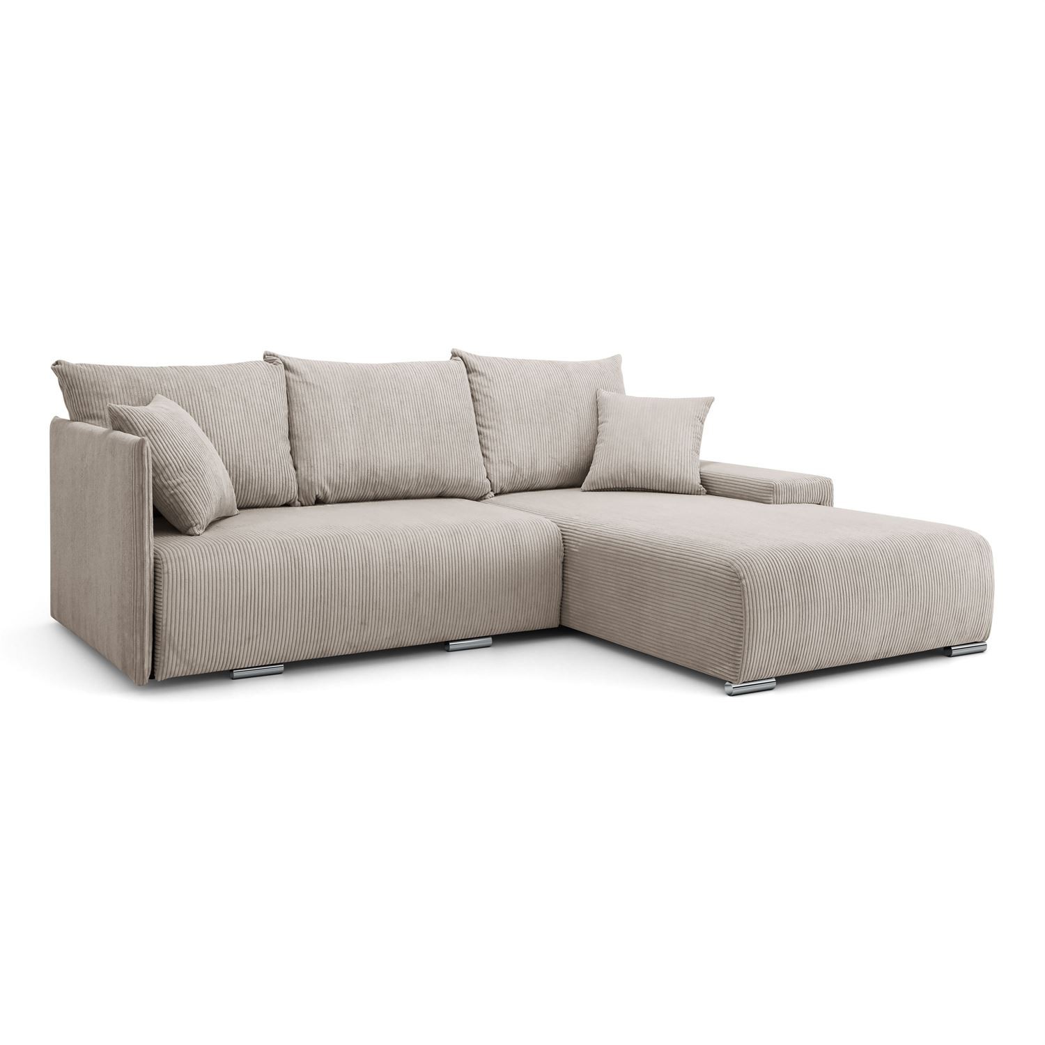 Ecksofa LAVIO L mit Schlaffunktion und Bettzeugkasten