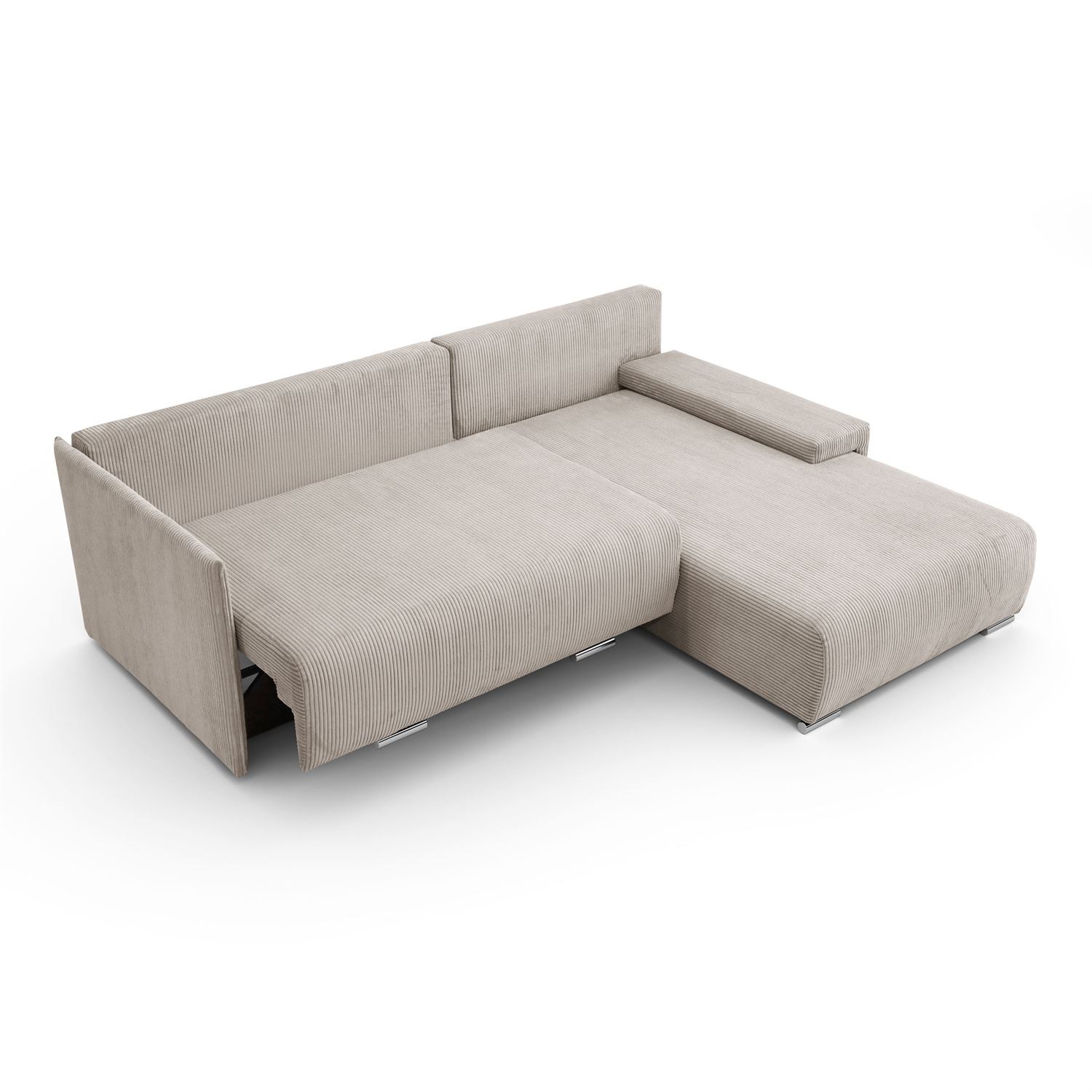 Ecksofa LAVIO L mit Schlaffunktion und Bettzeugkasten