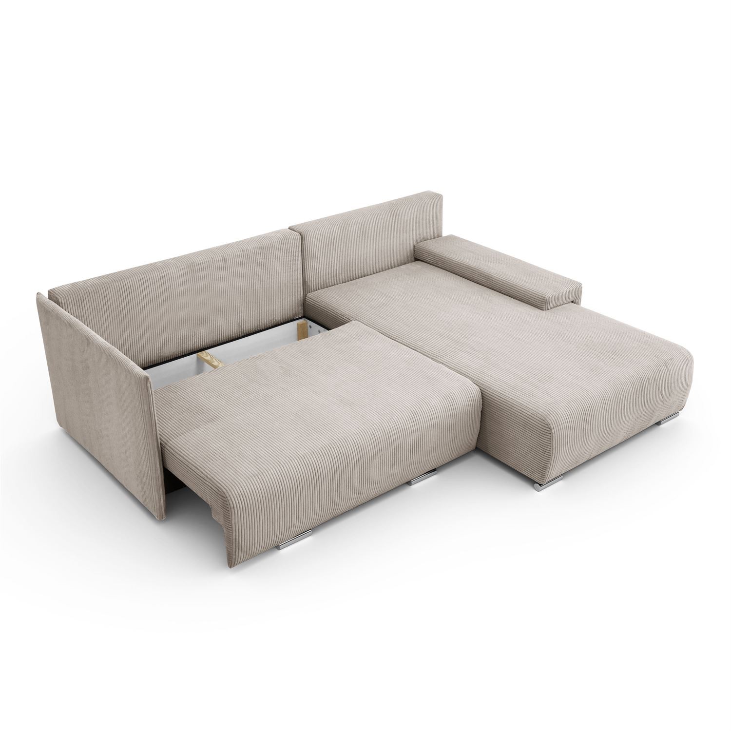 Ecksofa LAVIO L mit Schlaffunktion und Bettzeugkasten