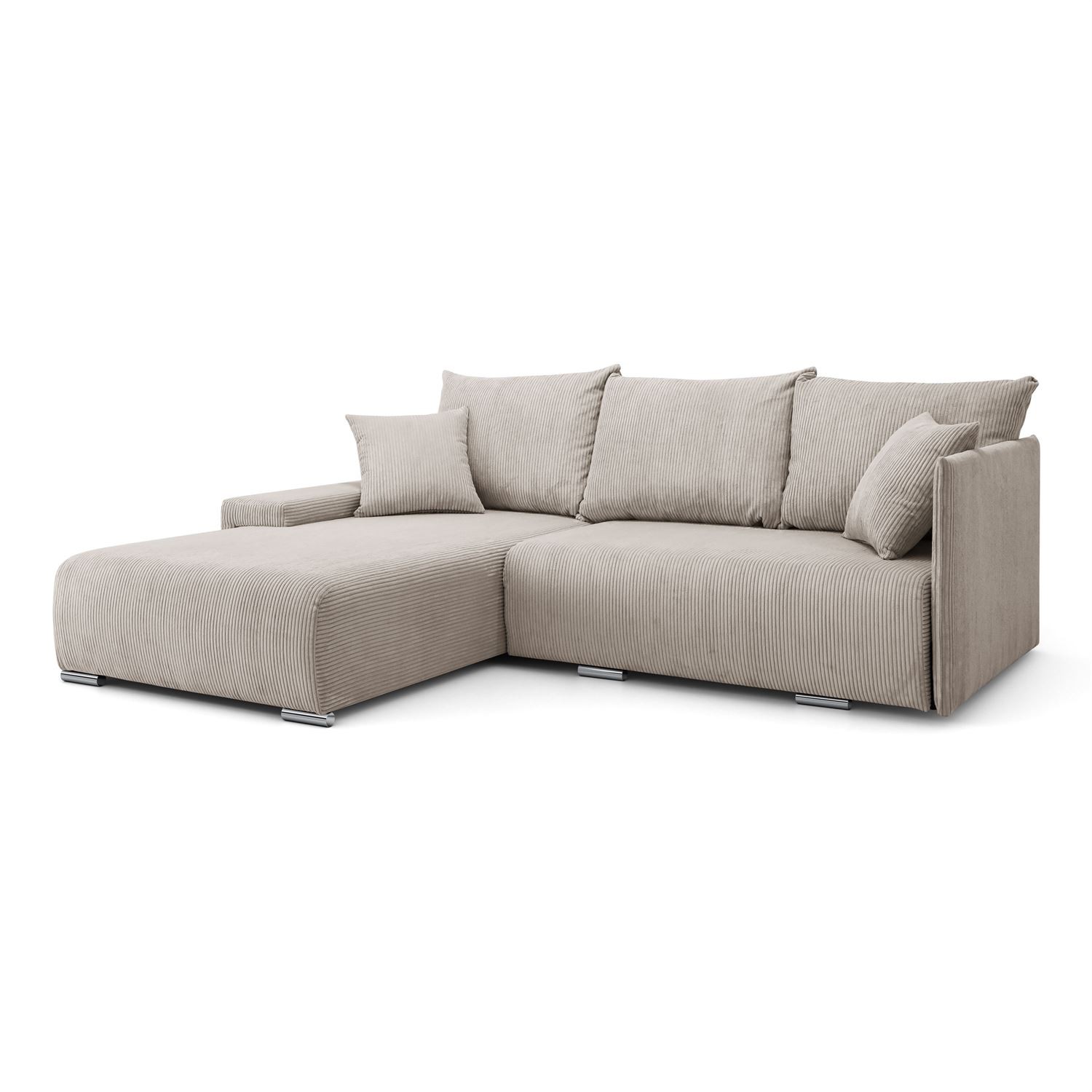 Ecksofa LAVIO L mit Schlaffunktion und Bettzeugkasten