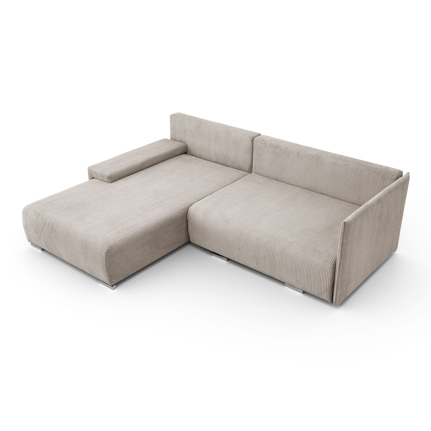 Ecksofa LAVIO L mit Schlaffunktion und Bettzeugkasten