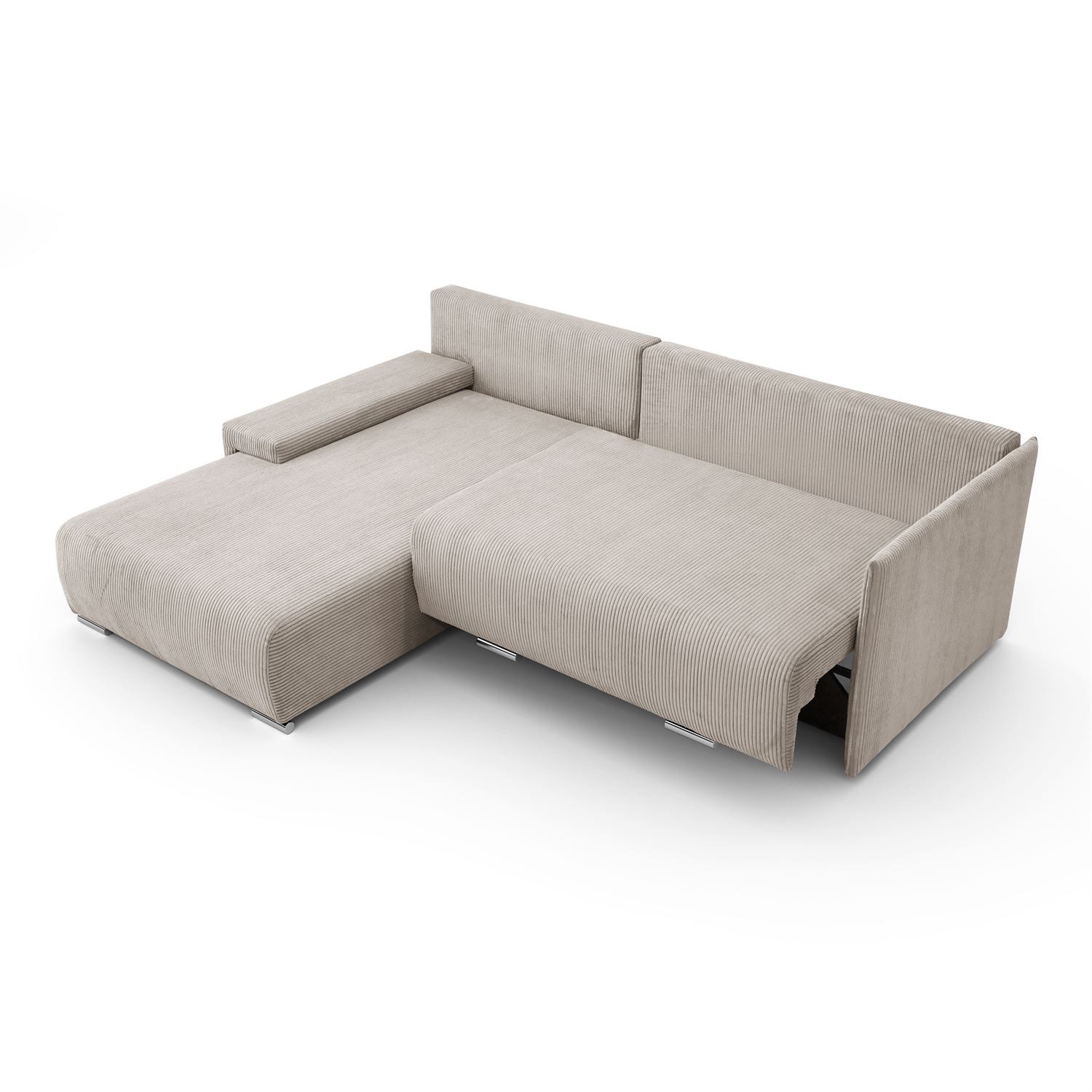 Ecksofa LAVIO L mit Schlaffunktion und Bettzeugkasten