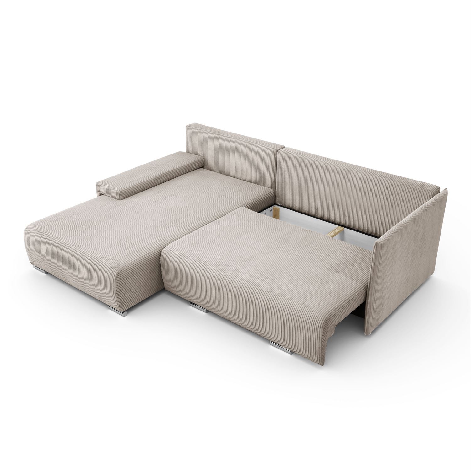 Ecksofa LAVIO L mit Schlaffunktion und Bettzeugkasten