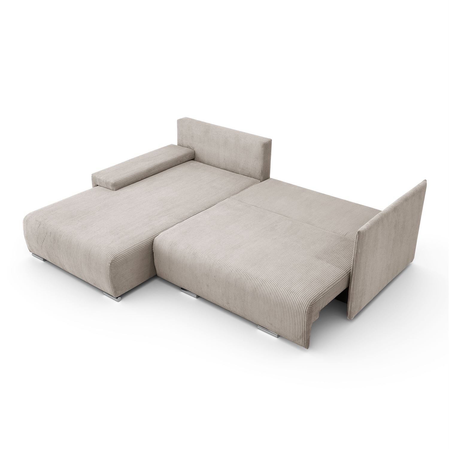 Ecksofa LAVIO L mit Schlaffunktion und Bettzeugkasten