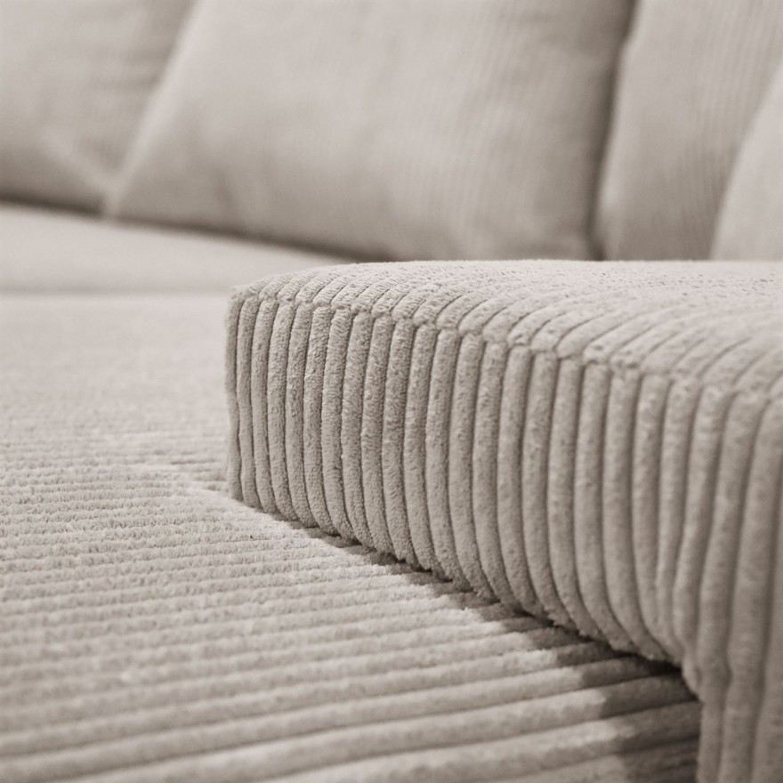 Ecksofa LAVIO L mit Schlaffunktion und Bettzeugkasten