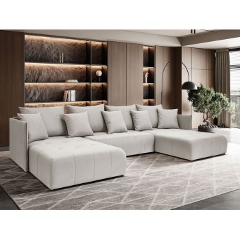 Ecksofa APOLLO U mit Schlaffunktion und Bettzeugkasten