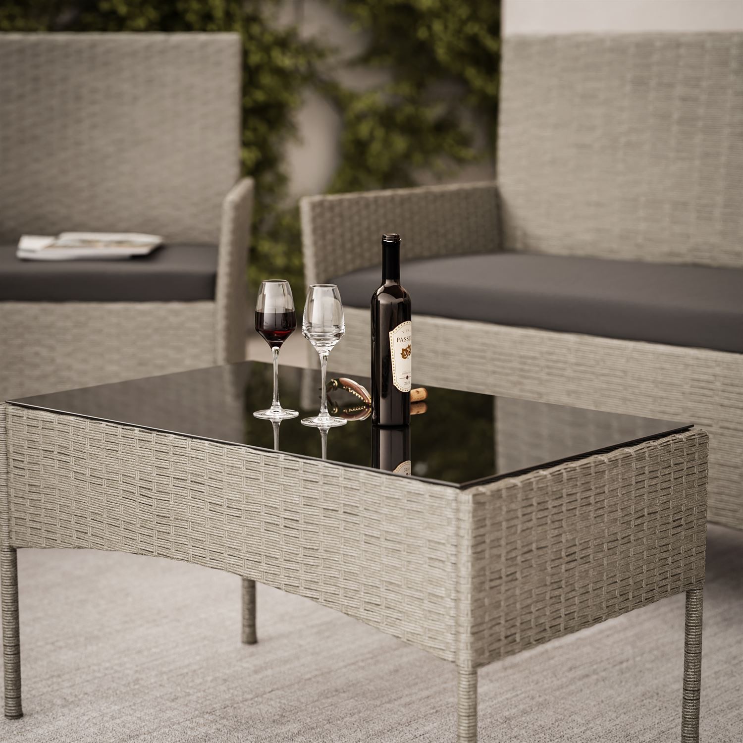 Rattan Möbel-Set PERGOLA