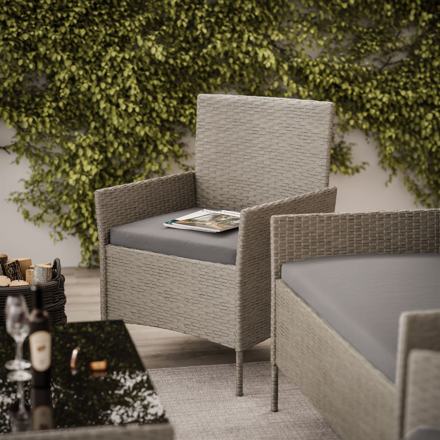 Rattan Möbel-Set PERGOLA