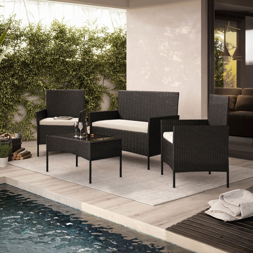 Rattan Möbel-Set PERGOLA