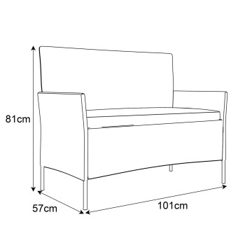 Rattan Möbel-Set PERGOLA