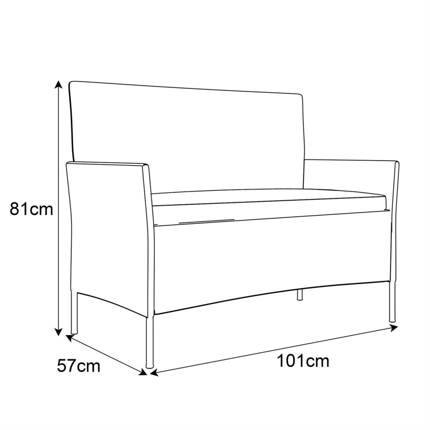 Rattan Möbel-Set PERGOLA