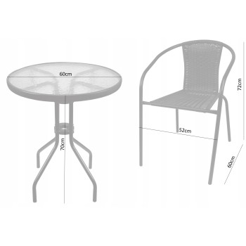 Gartenmöbel-Set SIDE aus Technorattan