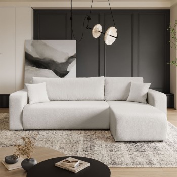 Ecksofa VESPO L mit Schlaffunktion und Bettzeugkasten