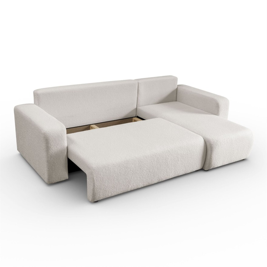 Ecksofa VESPO L mit Schlaffunktion und Bettzeugkasten