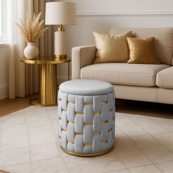 Offenes gepolstertes Hocker DIVA