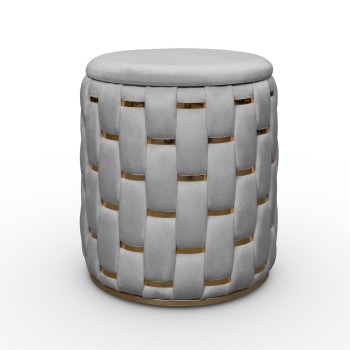 Offenes gepolstertes Hocker DIVA