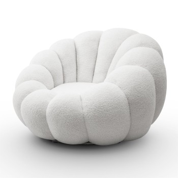 Drehsessel  FLUFFY mit Fußstütze