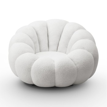 Drehsessel  FLUFFY mit Fußstütze