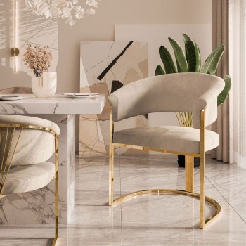 Gepolsterter Stuhl MOUNIR