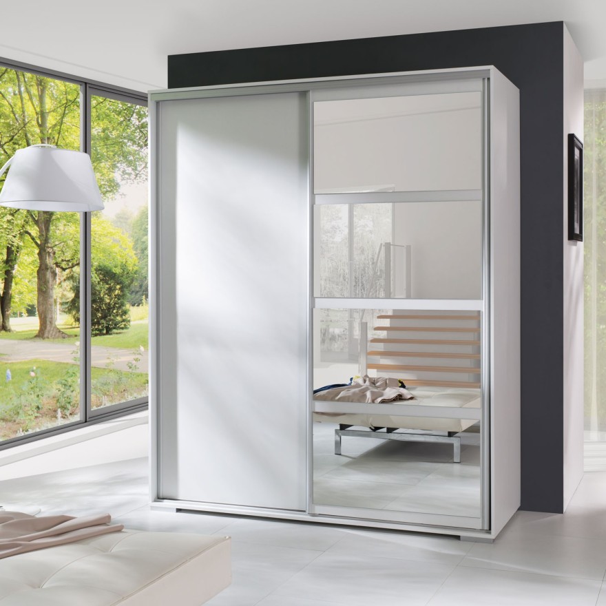 Schiebeschrank LEA 180 cm mit Spiegel