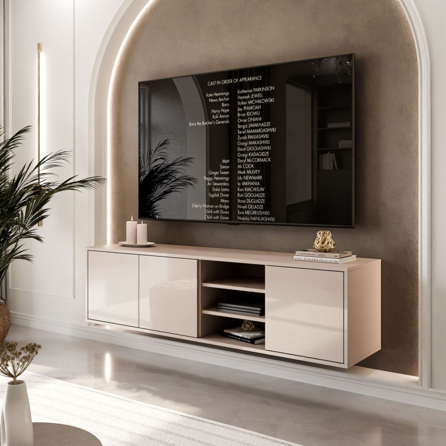 TV-Schrank SANAYI in Kaschmir Hochglanz