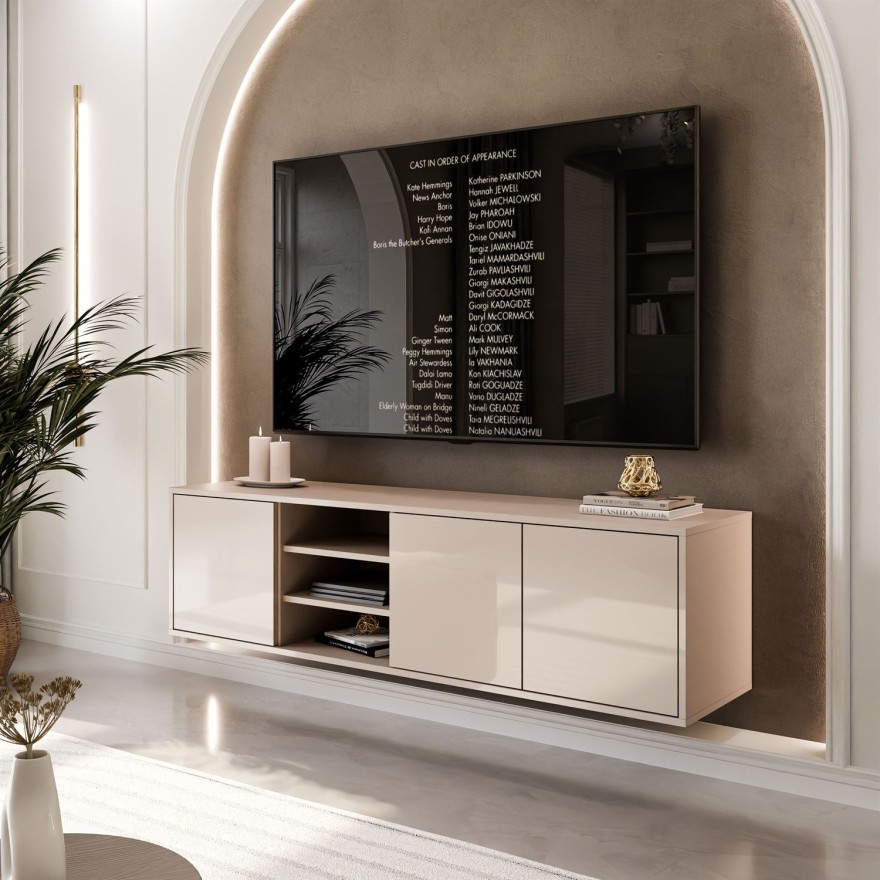 TV-Schrank SANAYI in Kaschmir Hochglanz