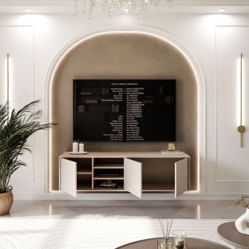 TV-Schrank SANAYI in Kaschmir Hochglanz