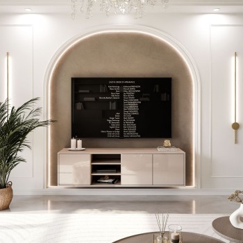 TV-Schrank SANAYI in Kaschmir Hochglanz