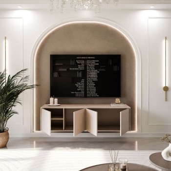 TV-Schrank SANAYI in Kaschmir Hochglanz