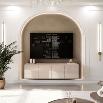 TV-Schrank SANAYI in Kaschmir Hochglanz