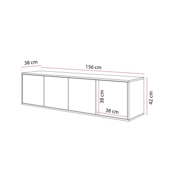 TV-Schrank SANAYI in Kaschmir Hochglanz