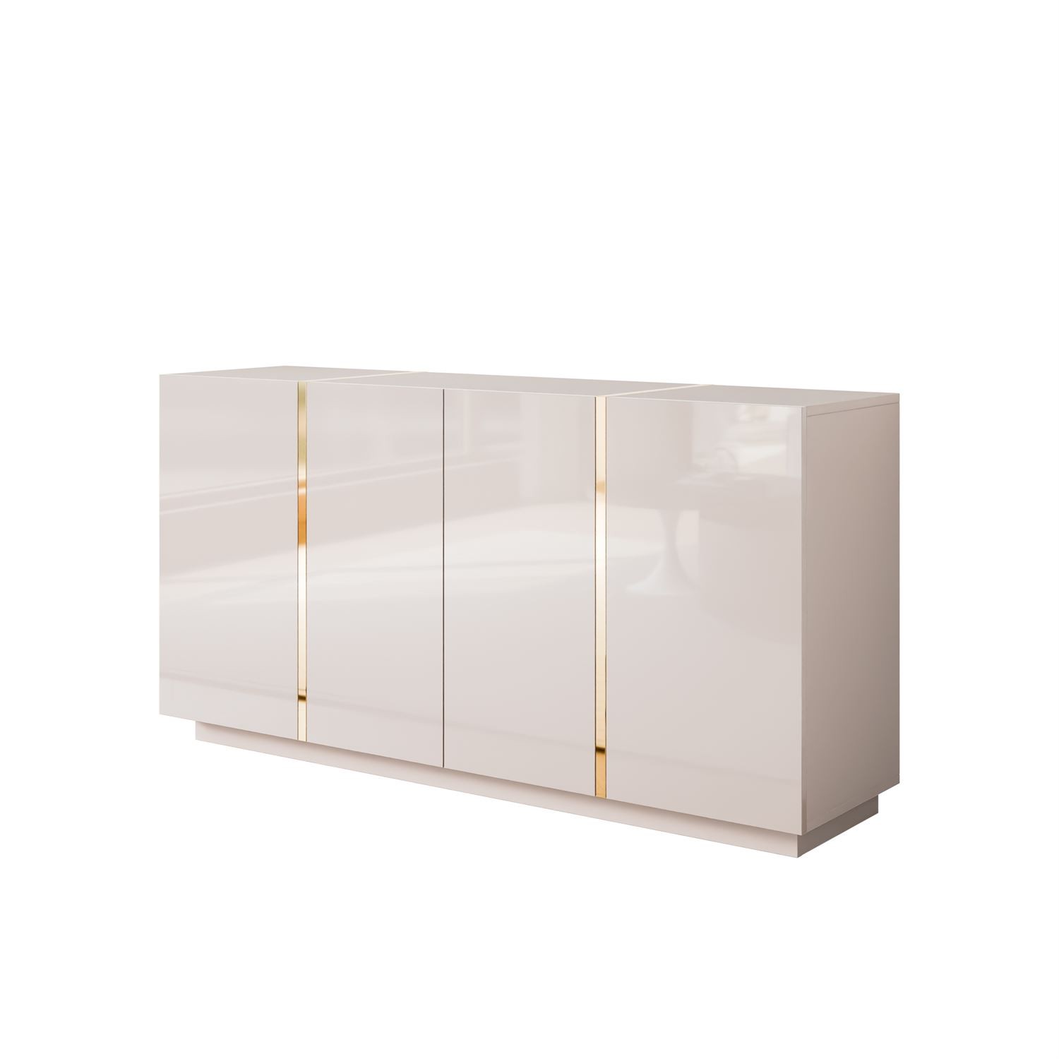 Kommode ONYX 4D Kaschmir Hochglanz 158 cm