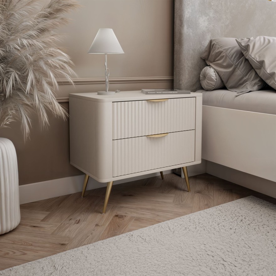 Nachttisch SCARLETT 2S mit Schubladen