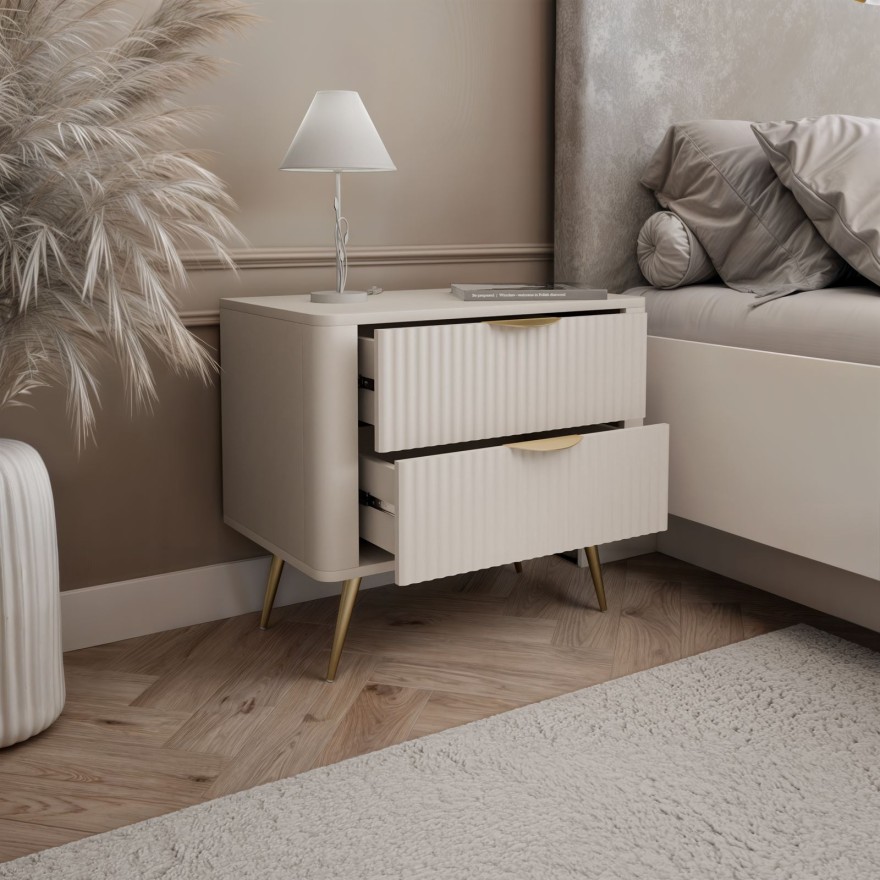 Nachttisch SCARLETT 2S mit Schubladen