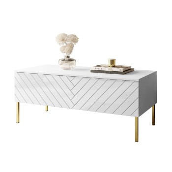 SANTILE Couchtisch mit goldenen Beinen