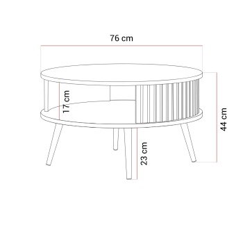 Runder Couchtisch IVY