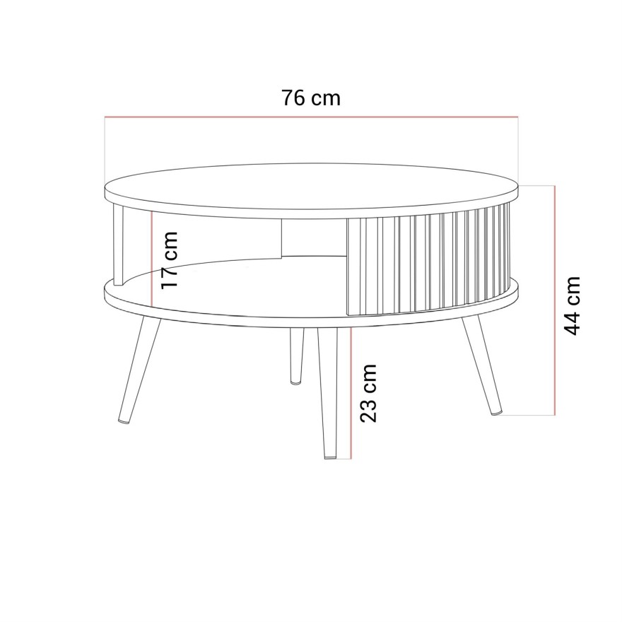 Runder Couchtisch IVY