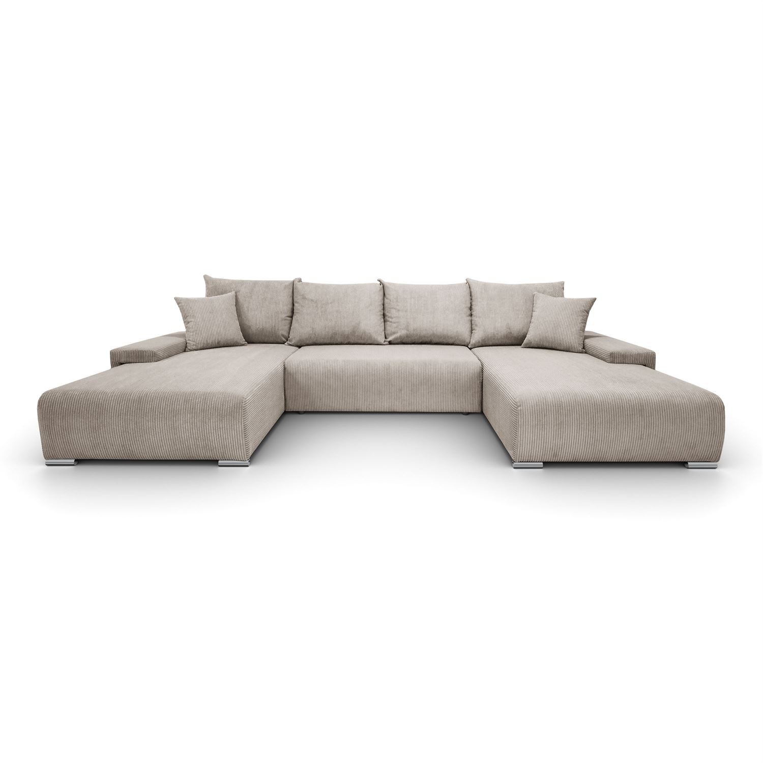 Ecksofa LAVIO U mit Schlaffunktion und Bettzeugkasten