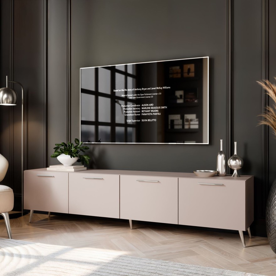 TV-Schränkchen AURA 200 KASCHMIR auf hohen Beinen