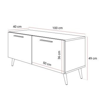 TV-Schränkchen KASCHMIR AURA 100 auf Beinen