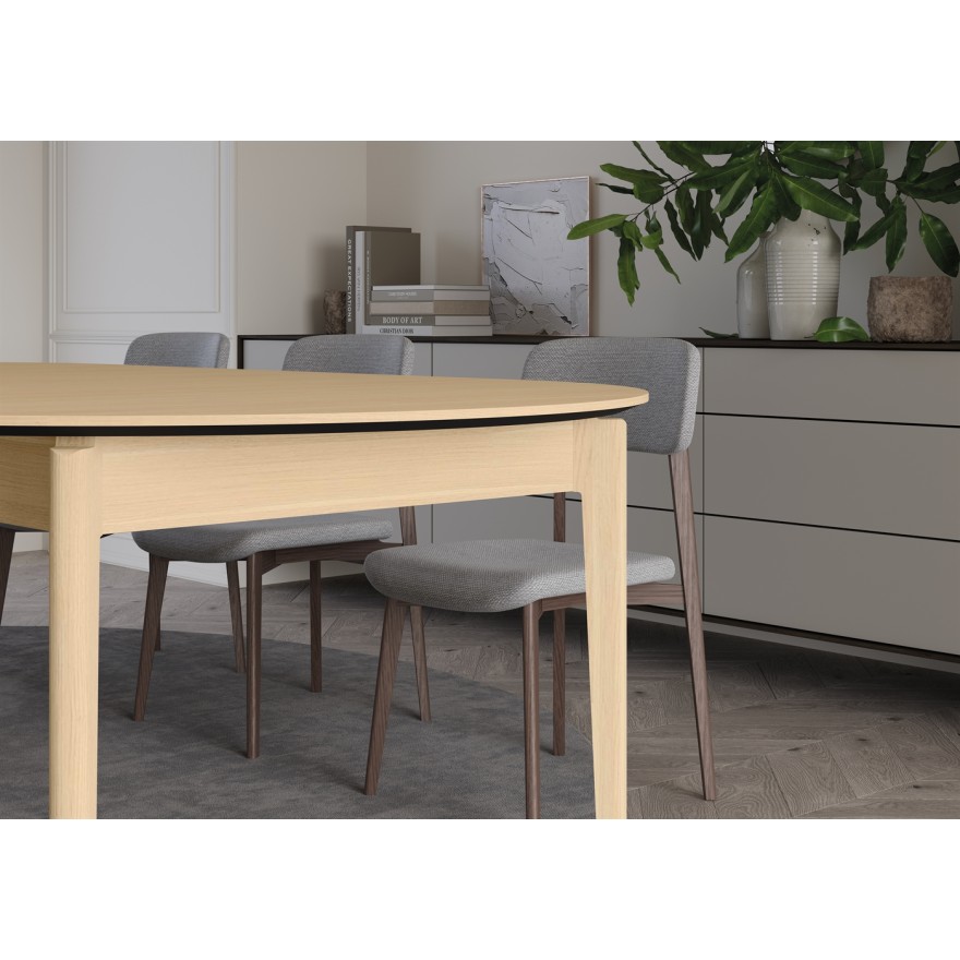 Ausziehbarer runder Tisch PLOT 90 – 210 cm