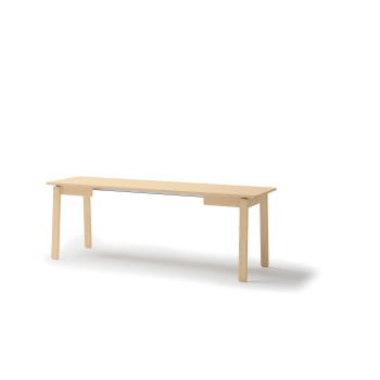 Ausziehbarer rechteckiger Tisch PLOT 104–224 cm